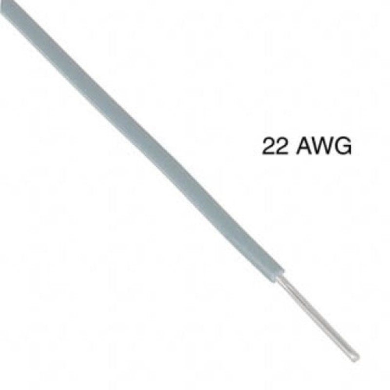 T1010-21-10 – WIRE SOLID 22AWG 100FT GREY TR64 TC PVC FT1 3V 15C