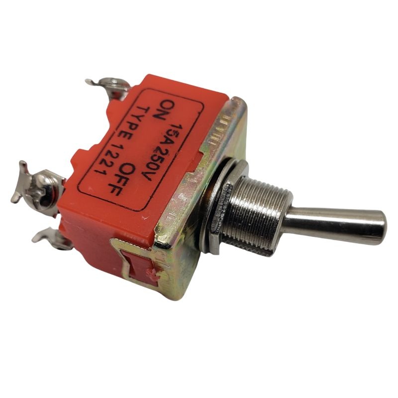1221 – TOGGLE SWITCH 2P1T 15A ON-OFF 250VAC TH SCR 12MM HOLE