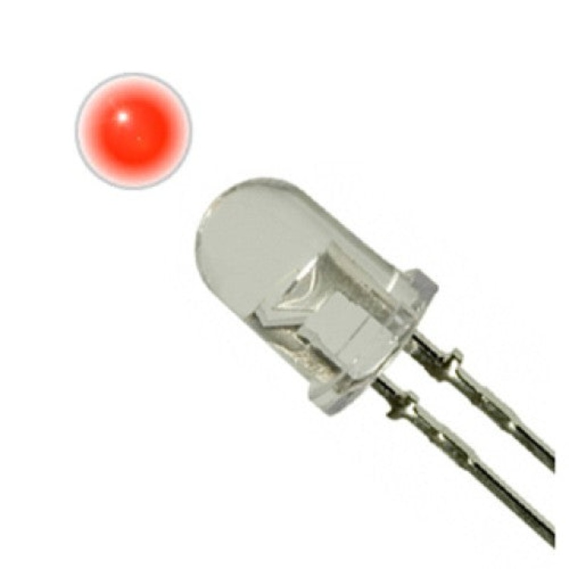 BSAH-1165-2 – LED5 FLASHING CLR RED 2.2V 20MA  (2 pcs/pkg)