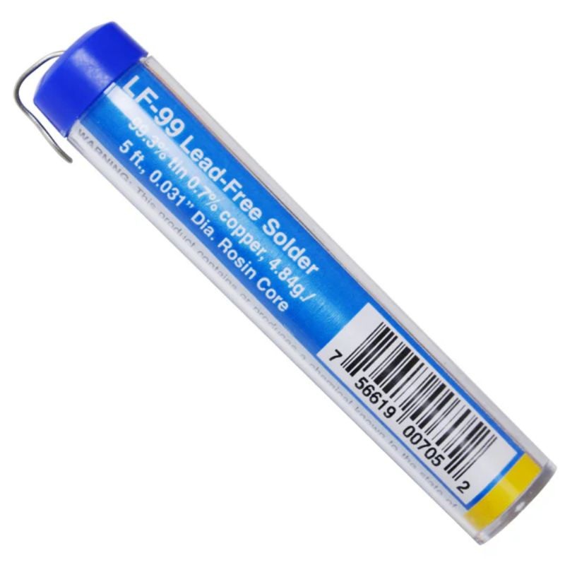 LF-99 – SOLDER WIRE LEAD FREE 4.84GR 5FT 0.03 ROSIN CORE SN99.3% CU0.7%