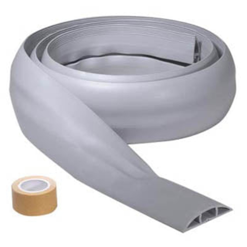 WC318 – FLOOR CORD COVER KIT 2.5INX15FT GREY WITH TAPE
