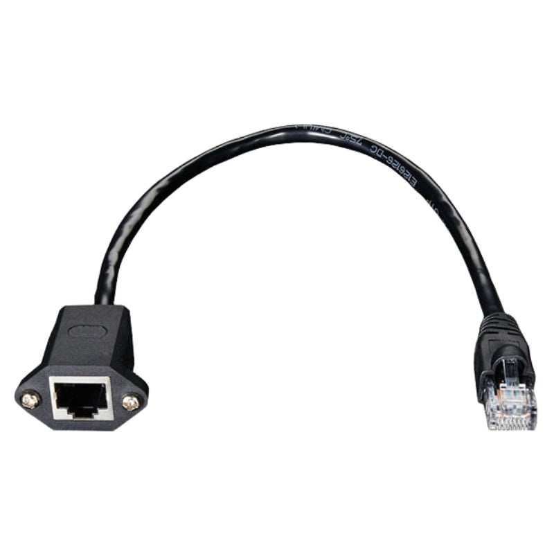 ZCABN-000909 – PATCH CORD EXTENSION 0.98FT BLK PANEL MOUNT