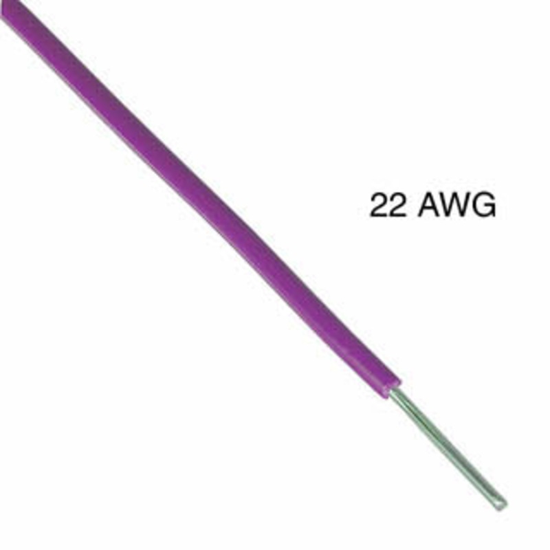 1102201.001T-PURPLE – WIRE SOLID 22AWG 1000FT PURPLE TR64 TC PVC FT1 300V 105C