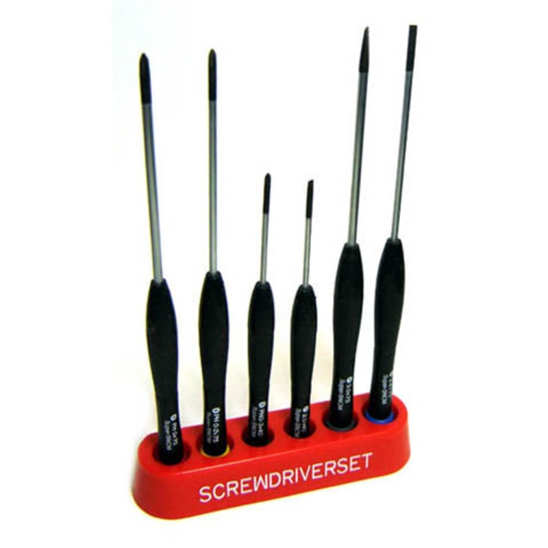 800-009 – SCREWDRIVER SLOT/PHIL WITH HOLDER 6PC/SET