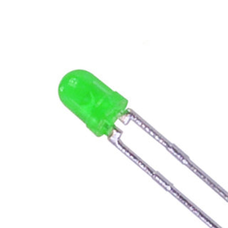 GD3213W – LED3 DIFF GRN 200-400MCD 570NM (1000 pcs/pkg)