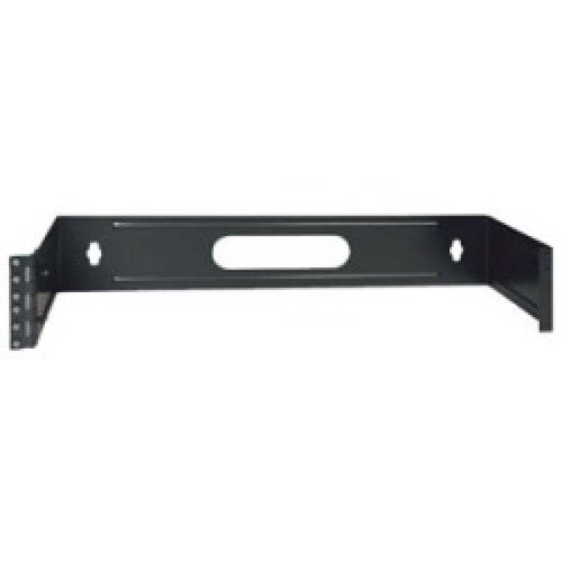HWBKT-2UA – WALL MOUNT BRACKET 2U 3.5IN ADJUSTABLE DEPTH HINGED BLK