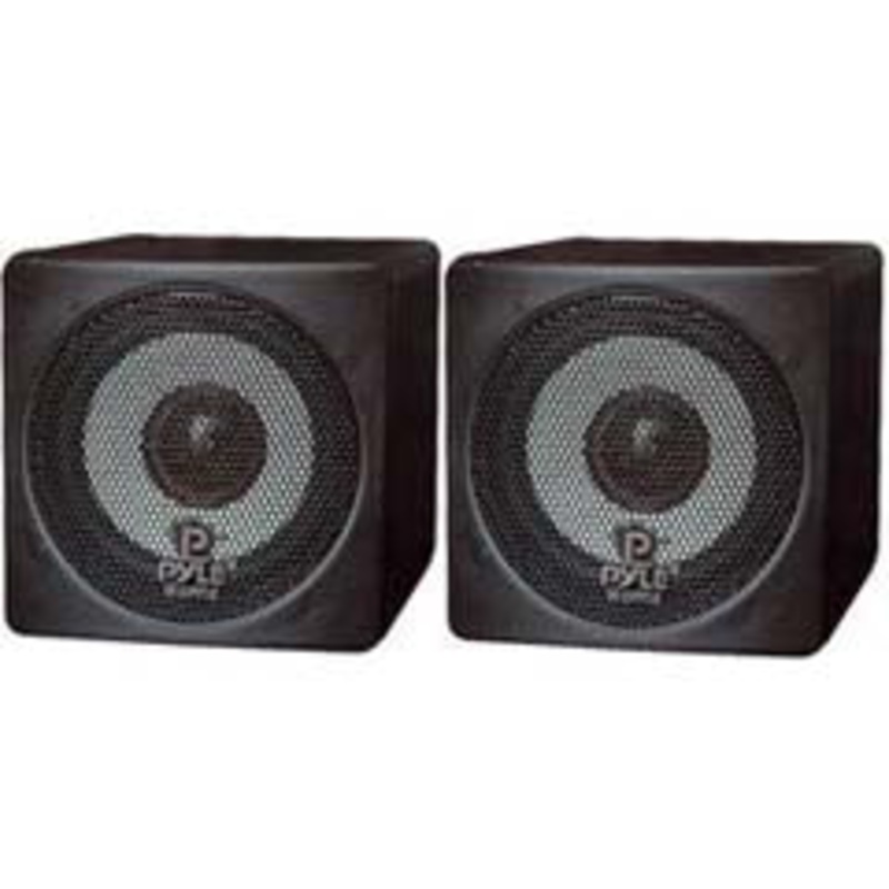 PCB3BK – SPEAKER MINI CUBE 8R 100W 3IN BLACK (2 pcs/pkg)