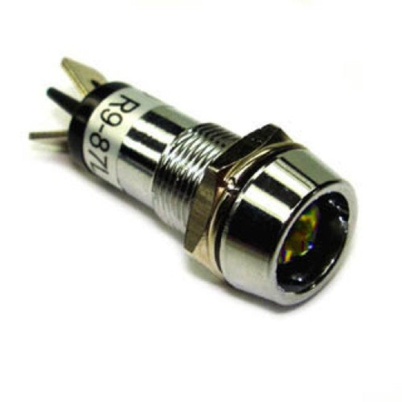 40455 – INDICATOR 12V LED 10MM YEL CHMT QT