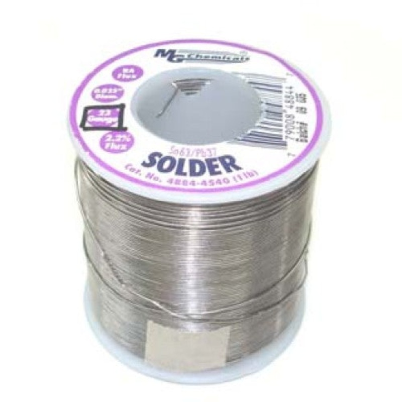 4884-454G – SOLDER WIRE 63/37 REGULAR 1LB 23AWG 0.025IN RA CORE