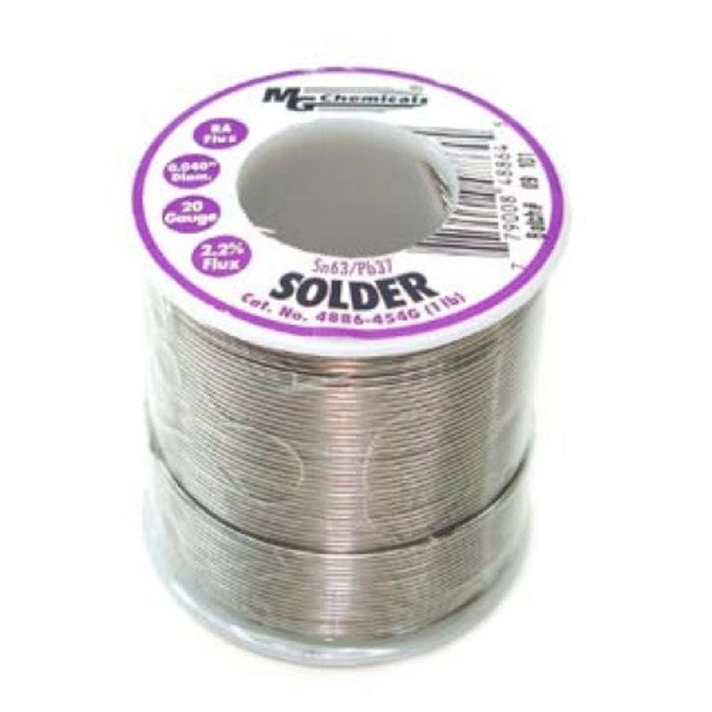 4886-454G – SOLDER WIRE 63/37 REGULAR 1LB 20AWG 0.040IN RA CORE