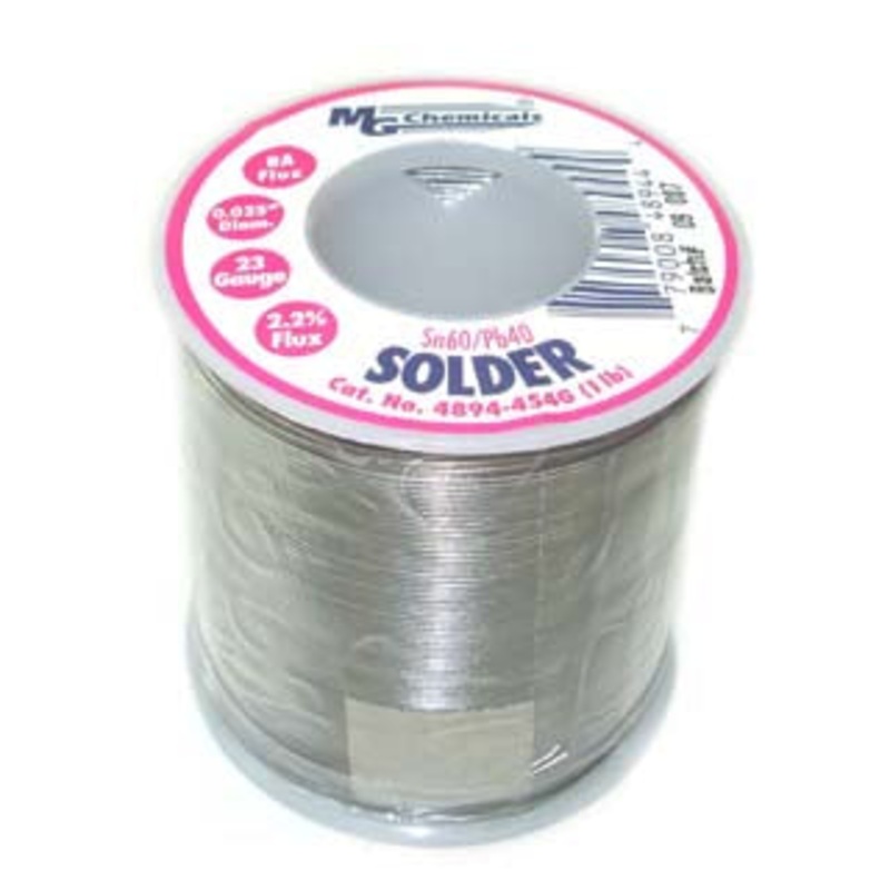 4894-454G – SOLDER WIRE 60/40 REGULAR 1LB 23AWG 0.025IN RA CORE