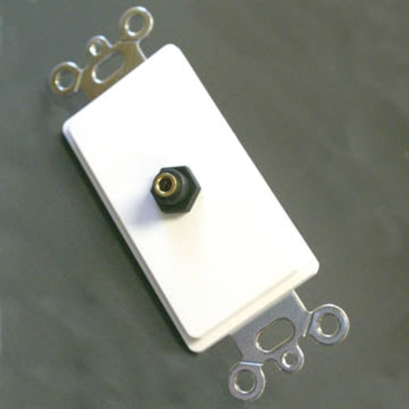 75-1461 – WALL PLATE DECORA INSERT 3.5MM STEREO JACK