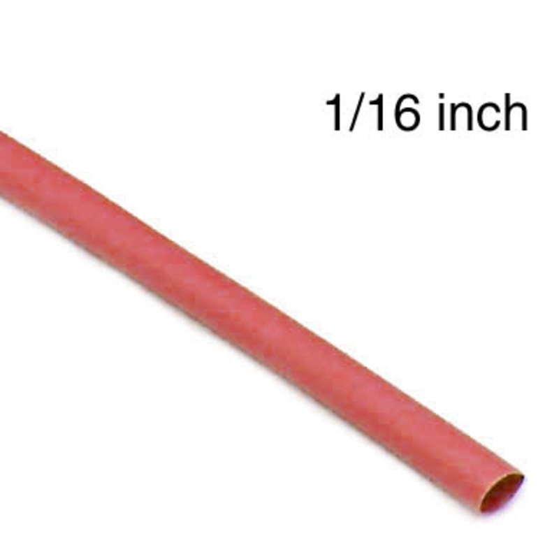 MHSP-1/16-2-IIL-RED – TUBING HST 1/16INX4FT SW RED 2:1 600V 125C