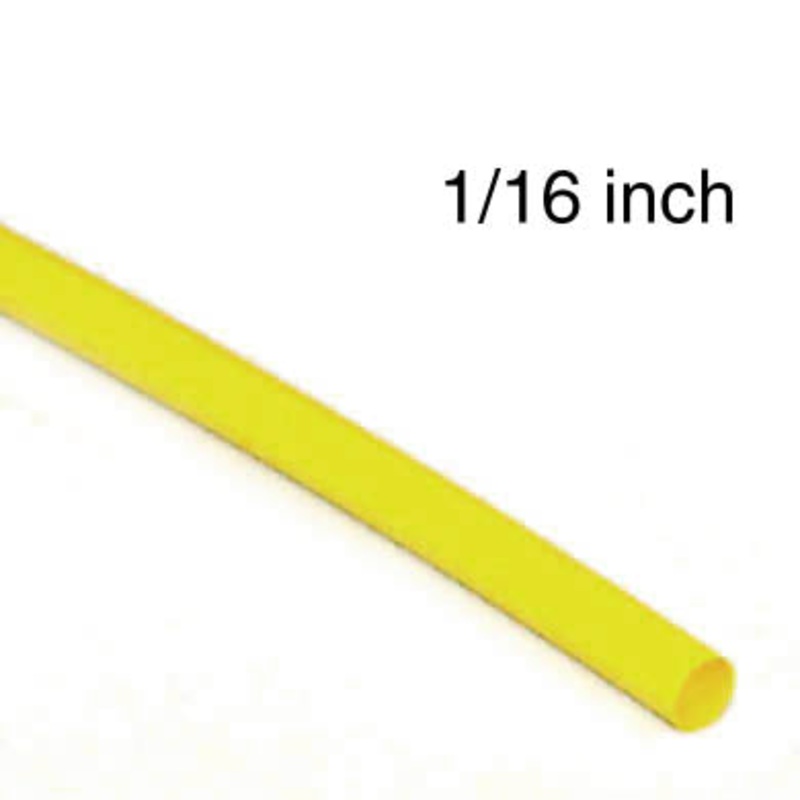 MHSP-1/16-4-IIL-YEL – TUBING HST 1/16INX4FT SW YEL 2:1 600V 125C