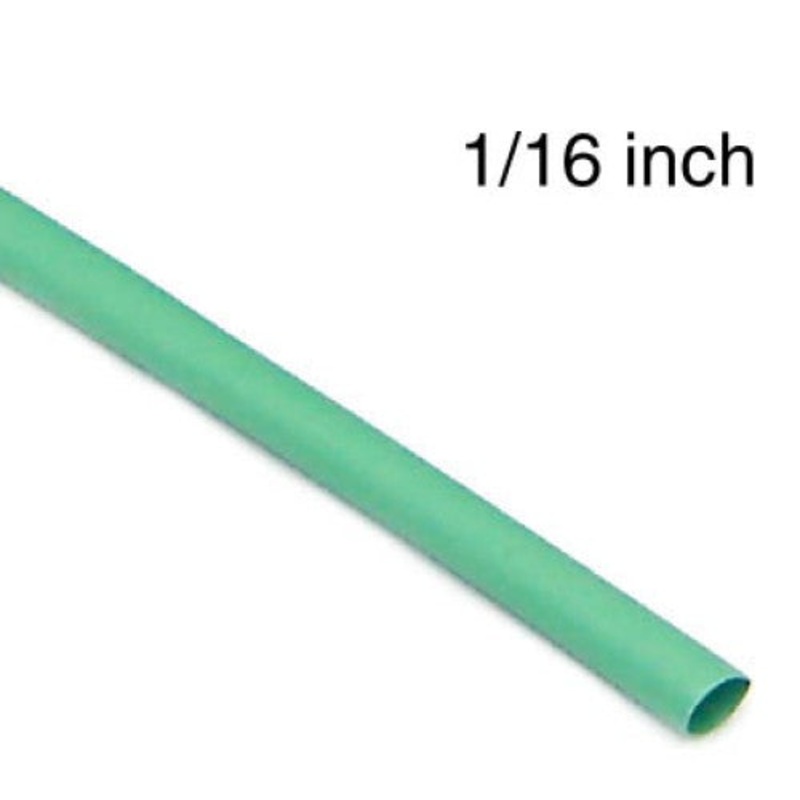 MHSP-1/16-5-IIL-GRN – TUBING HST 1/16INX4FT SW GRN 2:1 600V 125C