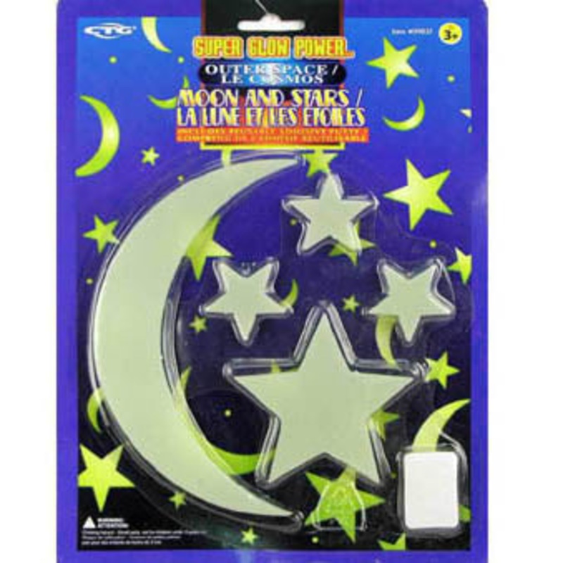 09837 – GLOW MOON AND STAR SET 5PCS