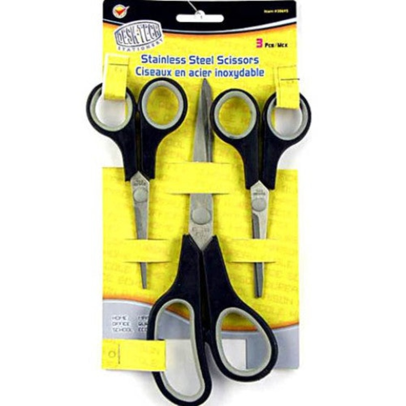30695 – SCISSORS GENERAL PURPOSE 3PCS/PK STAINLESS STEEL