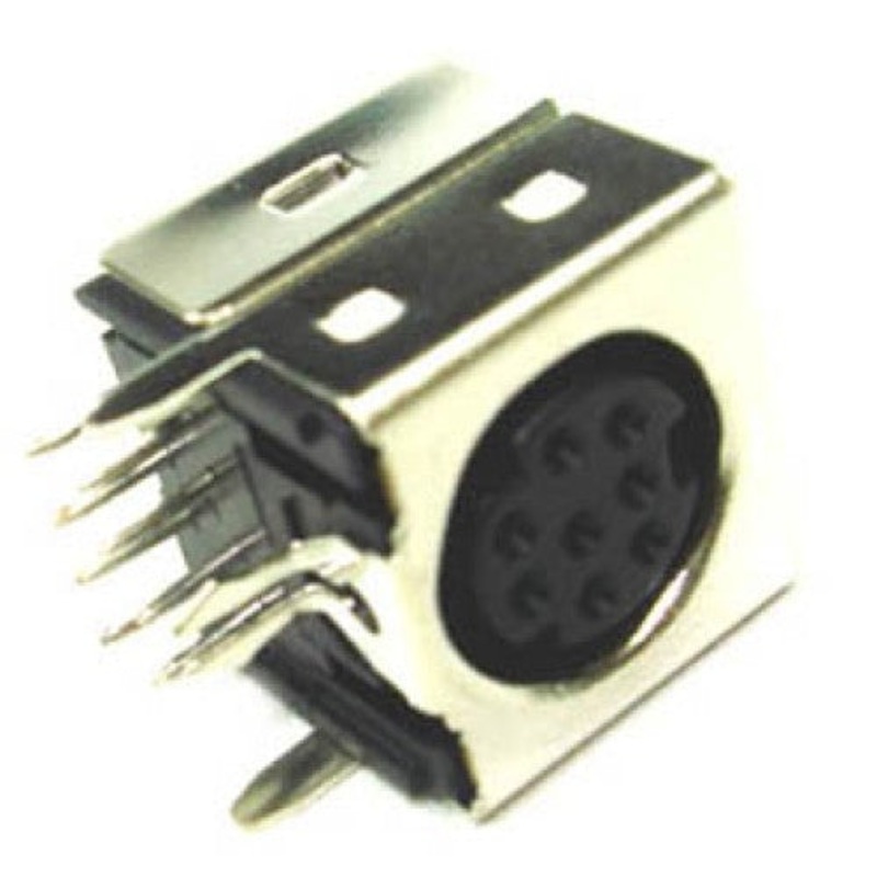 365-108-801-100 – MINI DIN JACK 8POS PCRA/SHLD METAL