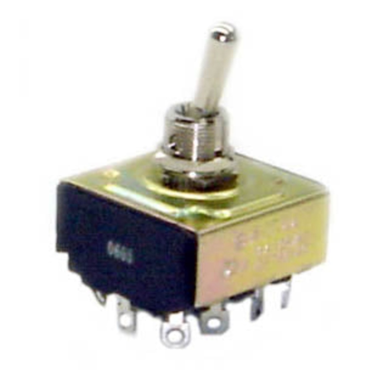 7920012 – TOGGLE SWITCH 4P2T 16A ON-NONE- ON 125VAC TH SOL 12MM HOLE