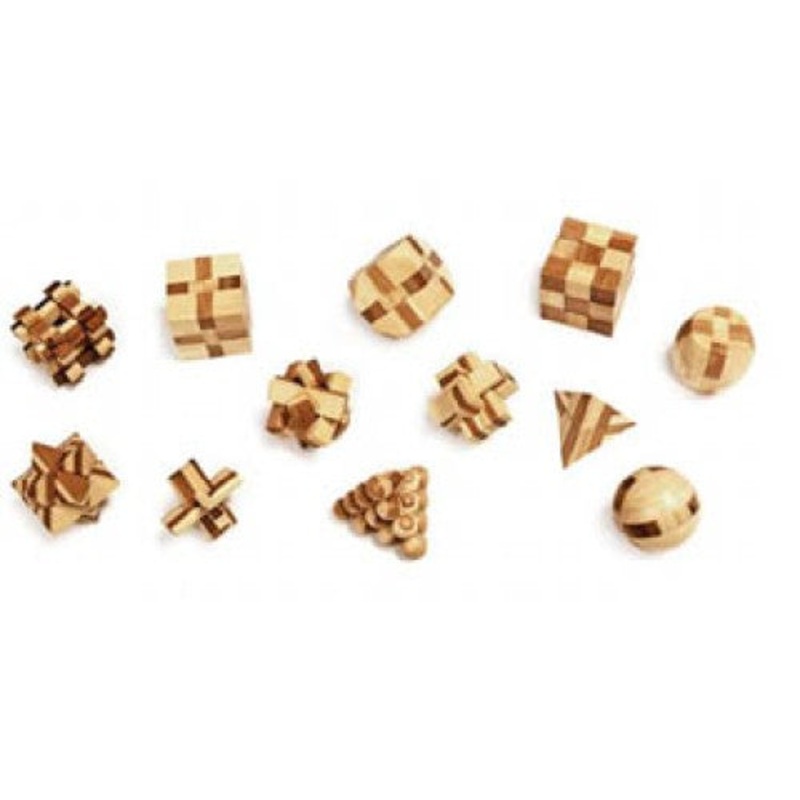 MT7215 – WOODEN PUZZLE MINI BAMBOO ASSSORTED-12 STYLES