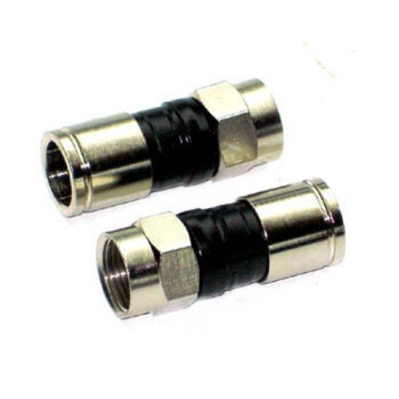 PPCEX6PLUS – F PLUG RG6 PERMA-SEAL UNIVERSAL BLK FOR SINGLE DUAL TRI QUAD CAB (100 pcs/pkg)