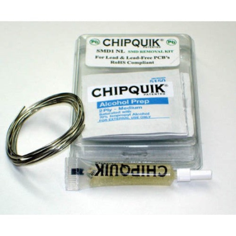 SMD1NL – SMD REMOVAL KIT LEAD FREE W/ALLOY FLUX AND ALCOHOL WIPES