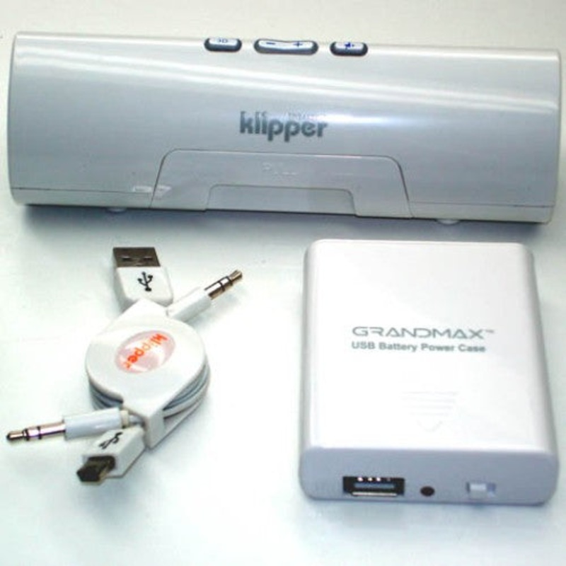 SPKR-S1-WH – SPEAKER PORTABLE KLIPPER TWEAKER 3D SURROUND CLIPS TO LAPTOP WHT