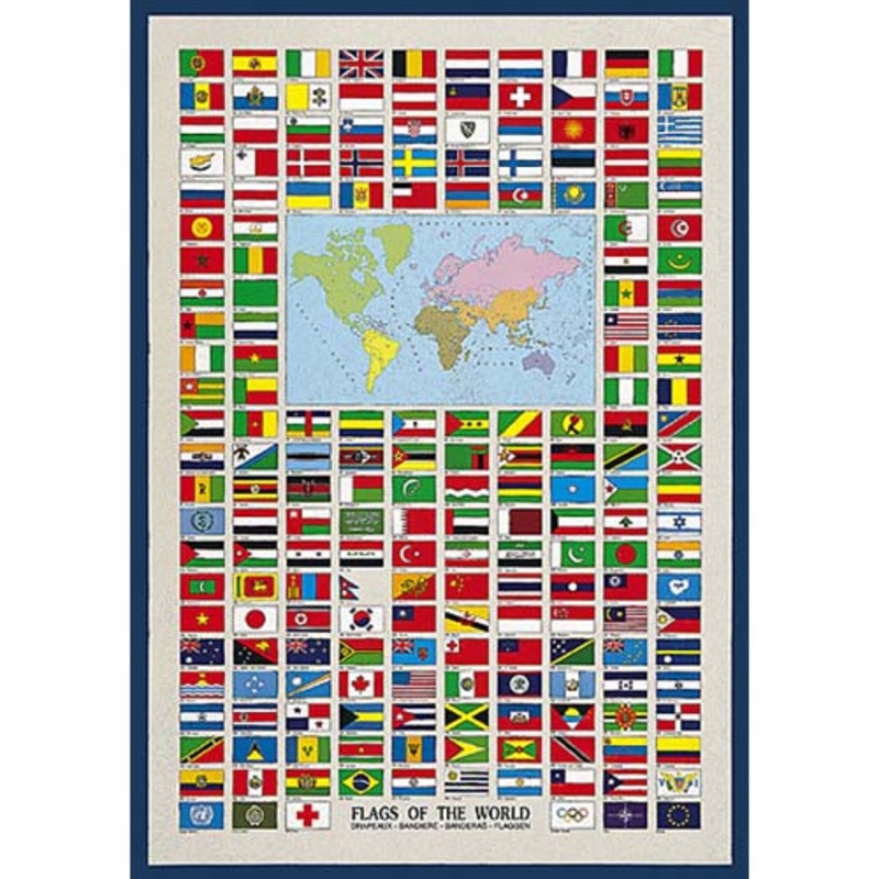2450-1510 – FLAGS OF THE WORLD POSTER 26.75X38.5 INCHES