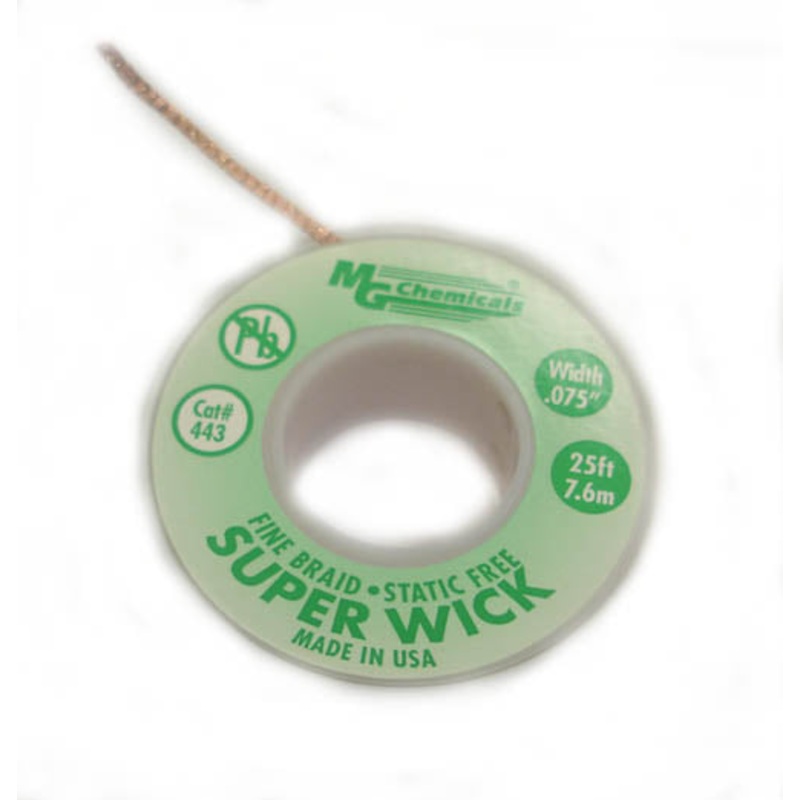 443 – SOLDER WICK #3 GREEN 1.90MM 25FT