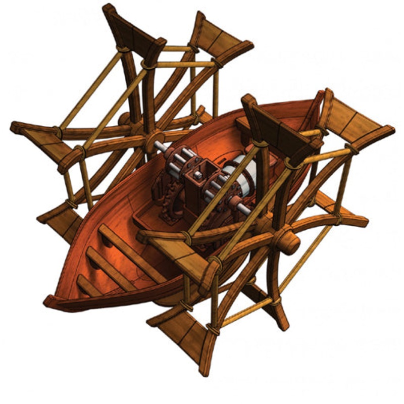 61007 – PADDLEBOAT LEONARDO DA VINCI MODEL KIT