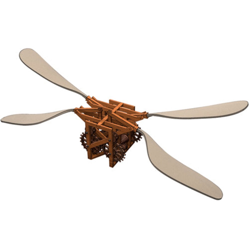 61018 – MECHANICAL BUTTERFLY LEONARDO DA VINCI MODEL KITS
