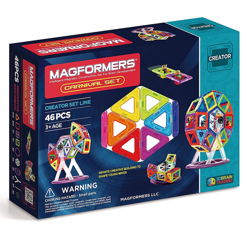 63074 – MAGFORMERS CARNIVAL SET MAGNETIC MAGIC 46 PIECES
