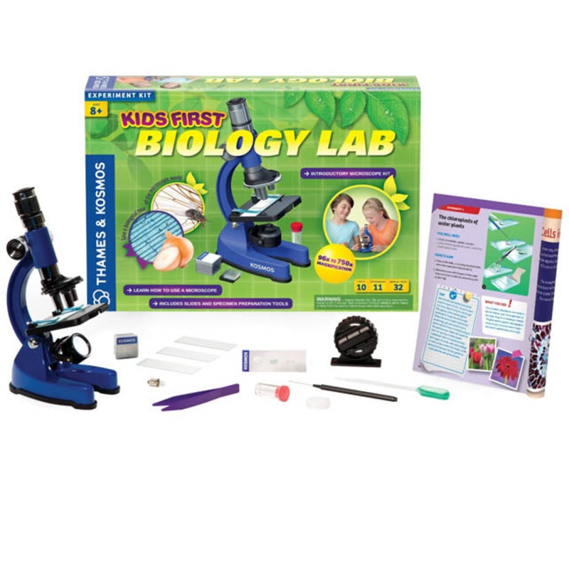 635213 – KIDS FIRST BIOLOGY LAB 13 PIECES 11 EXPERIMENTS 32 MANUAL PAGES