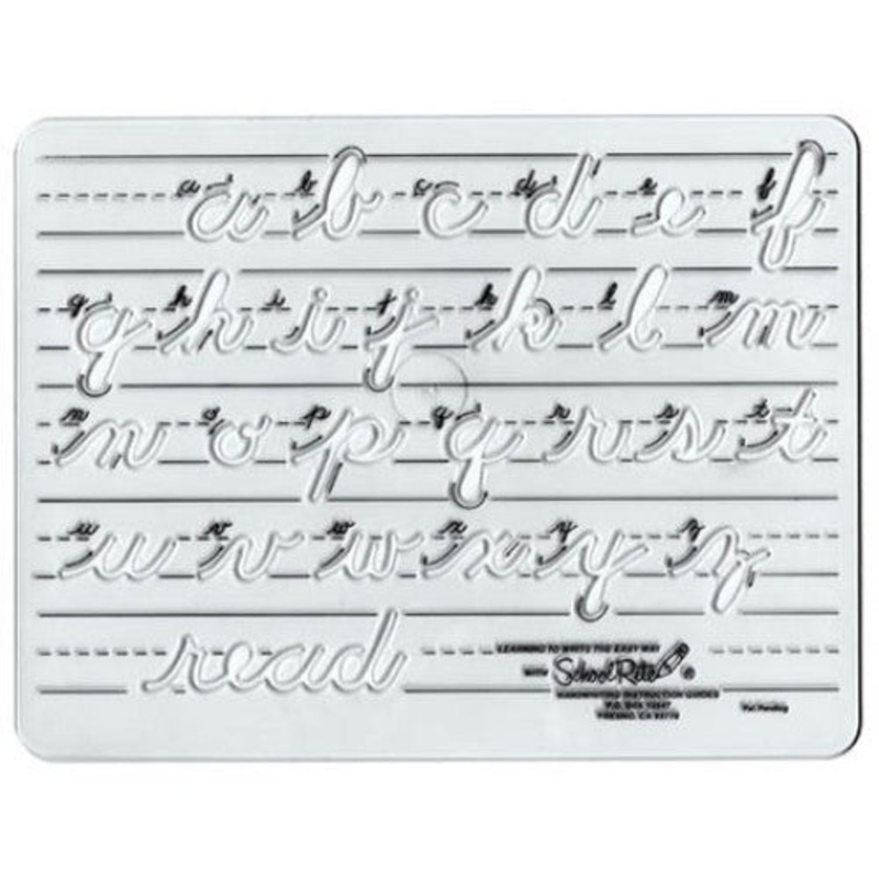 8681 – TEMPLATE FOR TRANSITIONAL CURSIV E ALPHABETS LOWERCASE A-Z 1IN HI