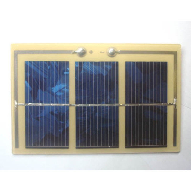 870170 – SOLAR PANEL 1.5V 500MA 62X120X4M LAMINATED SOLDER LUG TO SOLDER