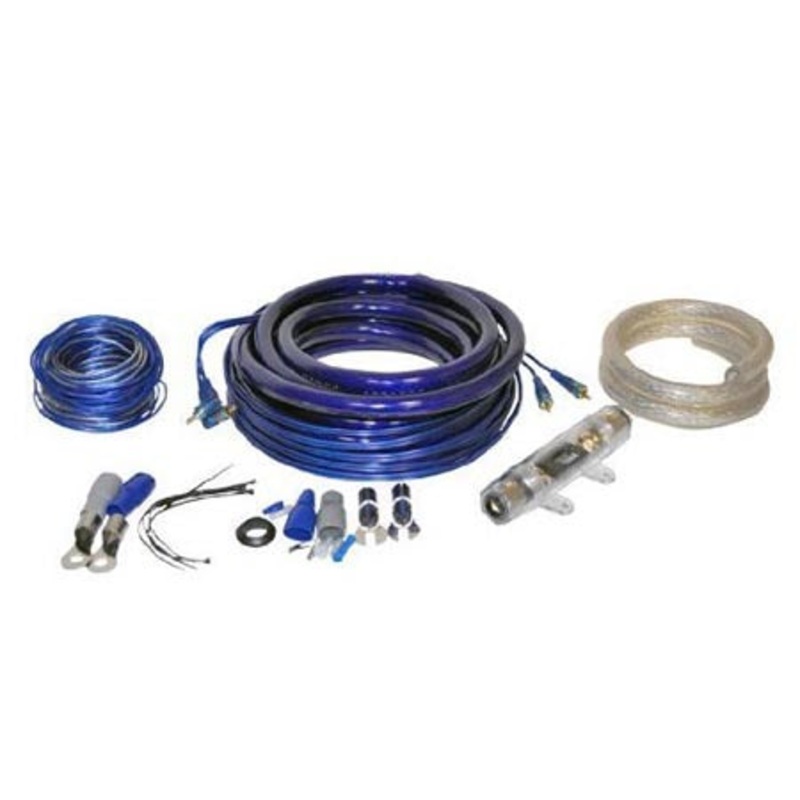 AMPKITO – CAR AUDIO KIT 0AWG 5000W 16FT SPKR CABLE AND WIRING KIT
