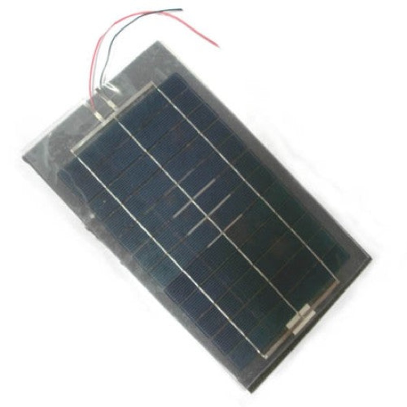 FPST-04 – SOLAR PANEL 6V 900MA 7X12IN FLEXIBLE WITH WIRES