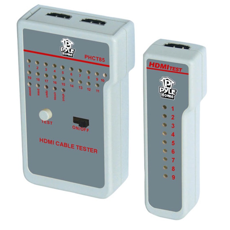 PHCT85 – HDMI CABLE TESTER INDICATES CONTINUITY STATUS