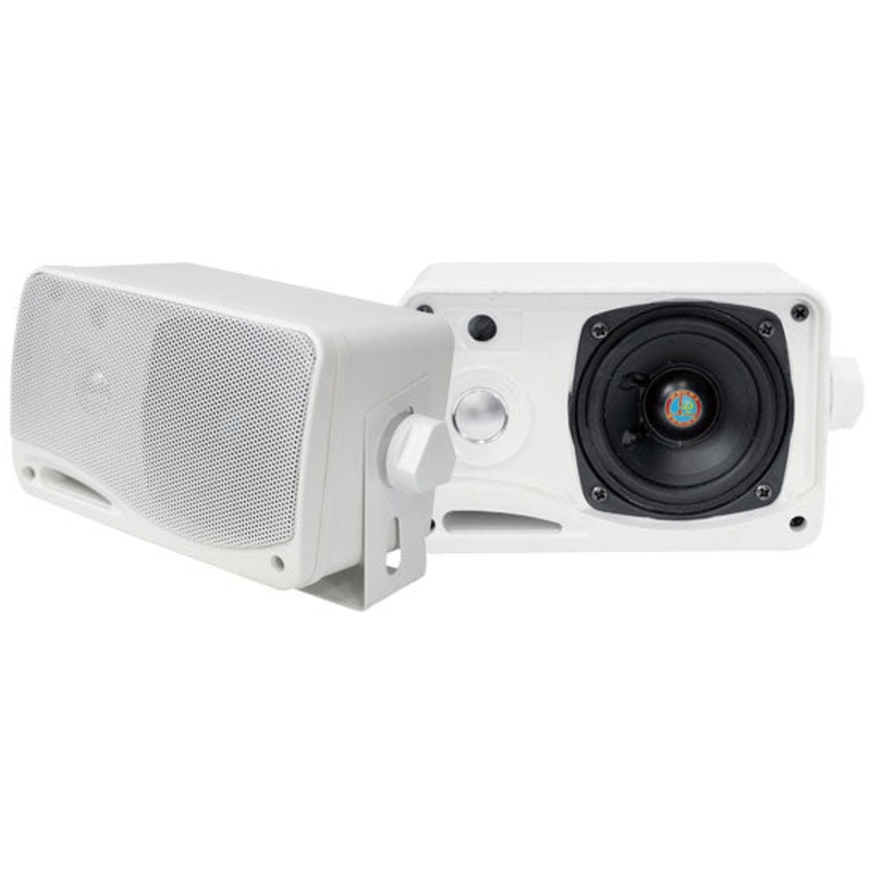 PLMR24 – SPEAKER MARINE 200W 4R WHT WATERPROOF 5.25X3.75X3.75INCH (2 pcs/pkg)