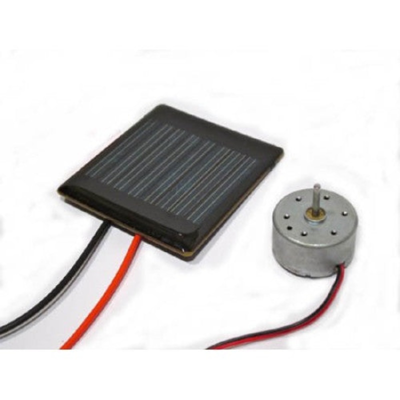 PTSP5-01-M – SOLAR PANEL 3V 250MA WITH MOTOR KIT 2.5X4.5IN