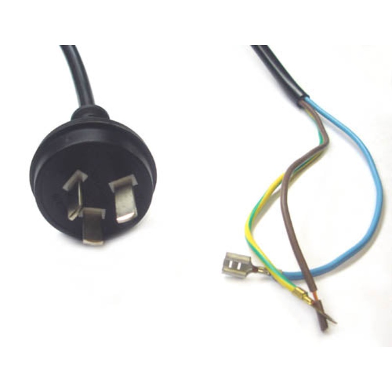PYQE-1161 – LINE CORD 3/18 7FT AUSTRALIAN PL 10A@250V PLUG 10-20P