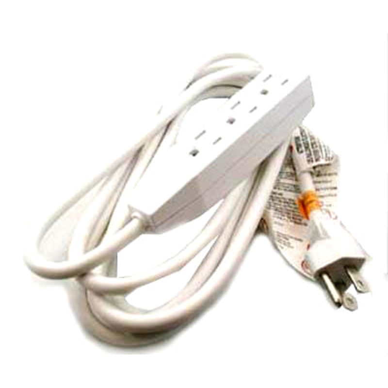 SFYC-15F – EXTENSION CORD 3/16 15FT 3OUT WHT SJT INDOOR HEAVY DUTY