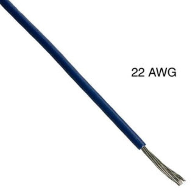 WAA-1875A – WIRE STRANDED 22AWG 100FT BLUE TC PVC FT1 300V 105C