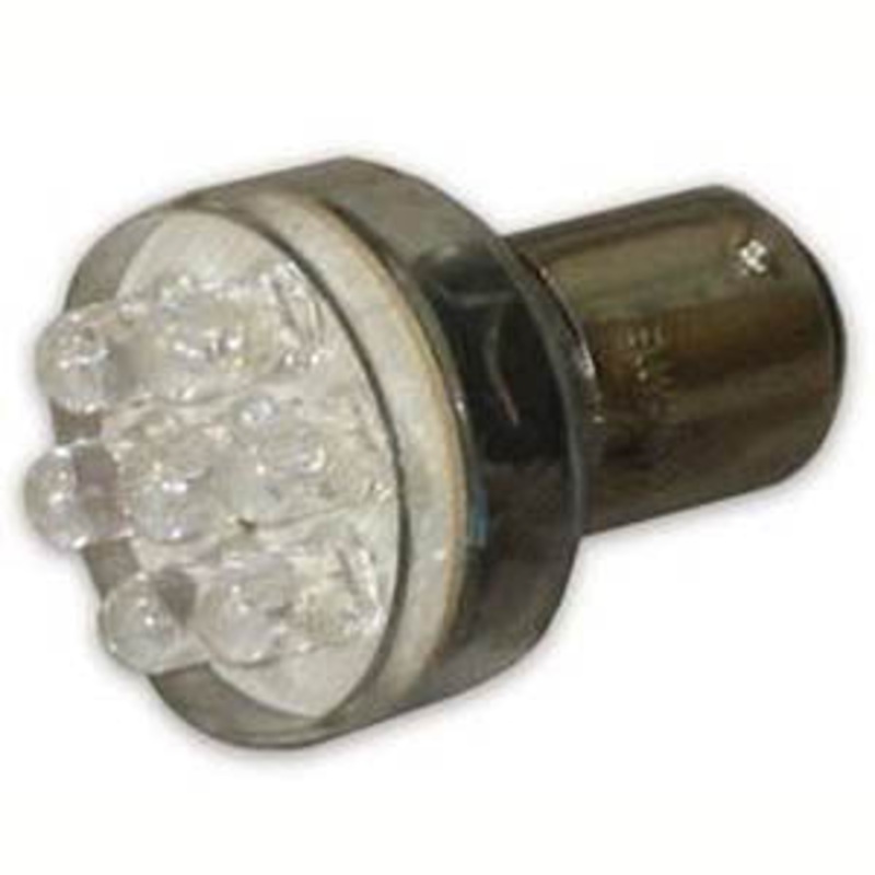 529425 – LED BULB BAYONET 12V RED 12LED DOUBLE CONTACT 80MA 7000MCD*12