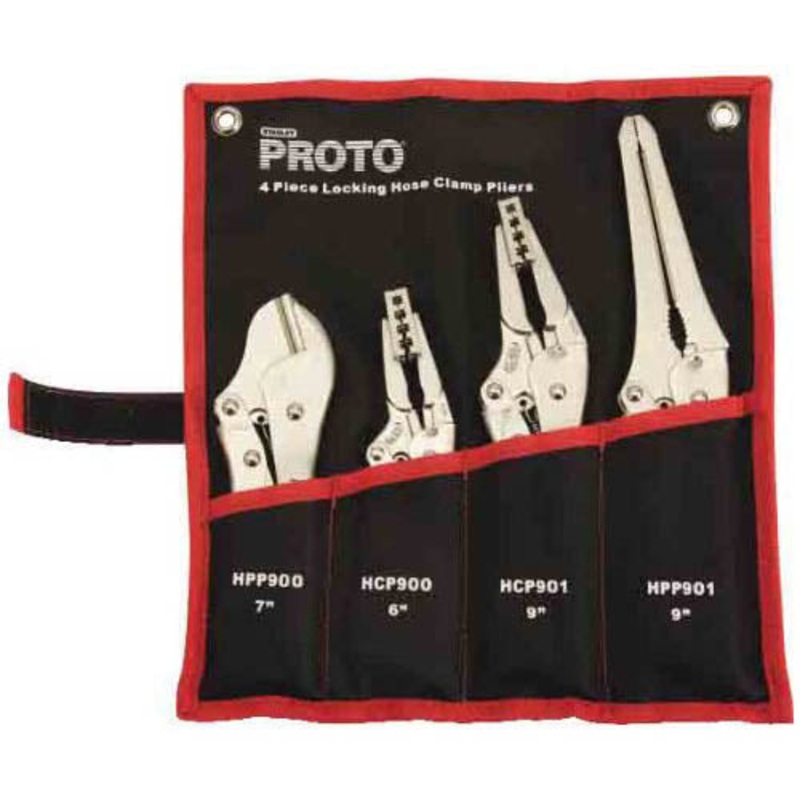 JFFHC4 – PLIERS LOCKING HOSE CLAMP SET ASSORTED SIZE AND SHAPE 4PC/SET