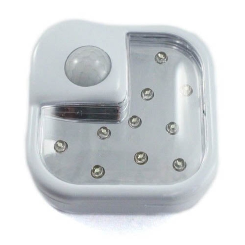 MD-10 – SECURITY LIGHT 10LED WITH MOTION SENSOR REQUIRES 3AA BATTERIES