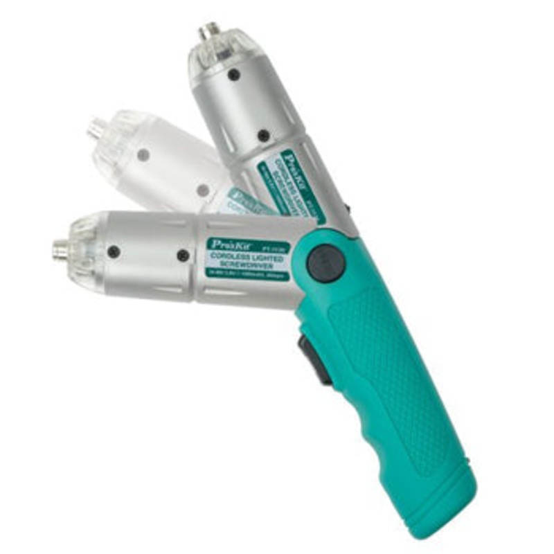 PT-1136A – SCREWDRIVER CORDLESS 3.6VOLT LIGHTED WITH MULTIPLE BITS