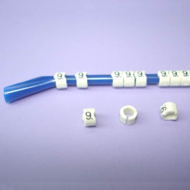 S9-9 – WIRE MARKER SNAP ON 16-14AWG BLU LEGEND 9 (30 pcs/pkg)