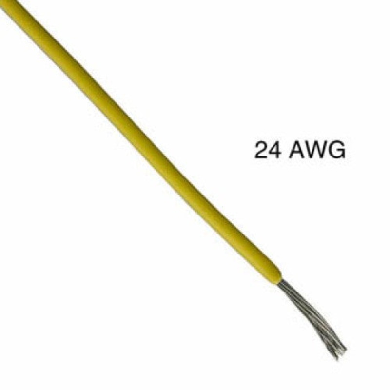 1112401.007T-YEL – WIRE STRANDED 24AWG 1000FT YELLO TC PVC FT1 300V 105C