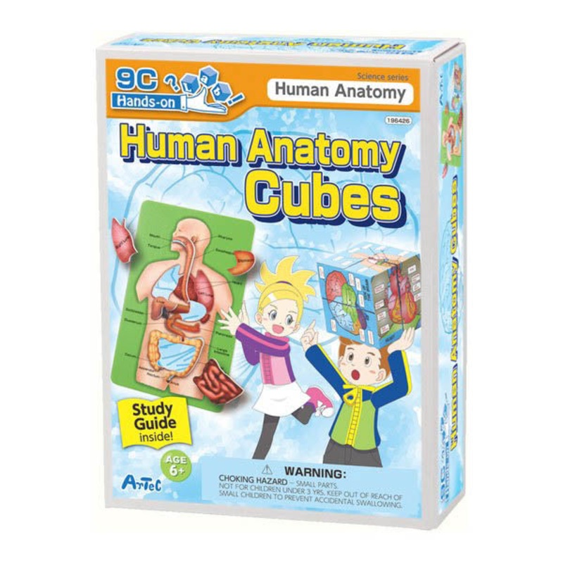 196426 – HUMAN ANATOMY CUBES WITH GUIDEBOOK